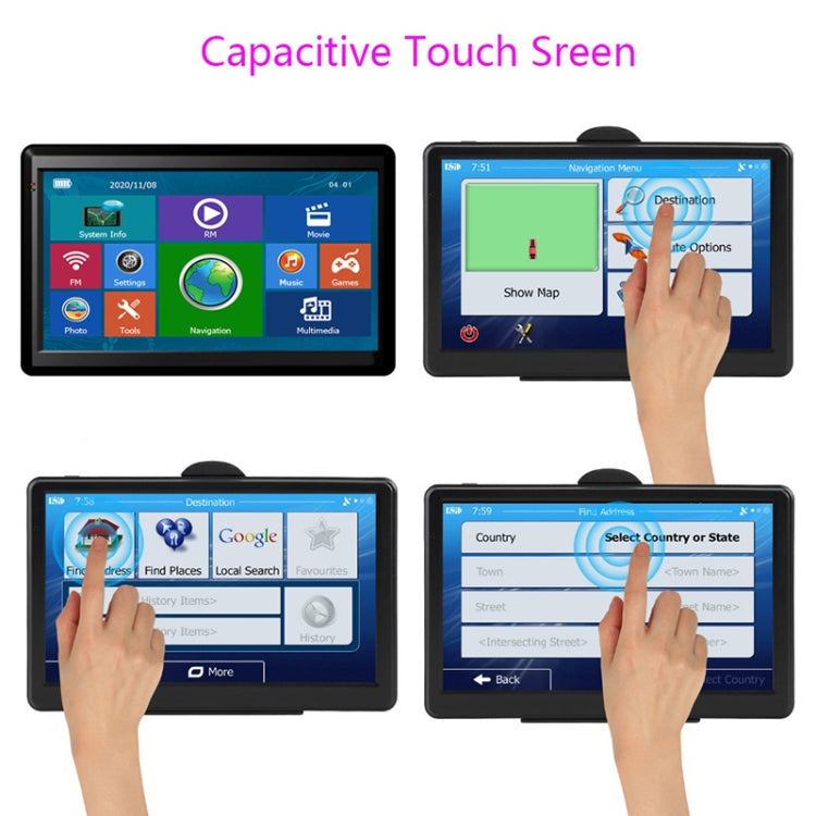 7 inch Car GPS Navigator 8G+256M Capacitive Screen High Configuration, Specification: Russia + Belarus + Ukraine Map - Car MP3 & MP4 & MP5 by PMC TechLife | Online Shopping South Africa | PMC TechLife | Buy Now Pay Later Mobicred