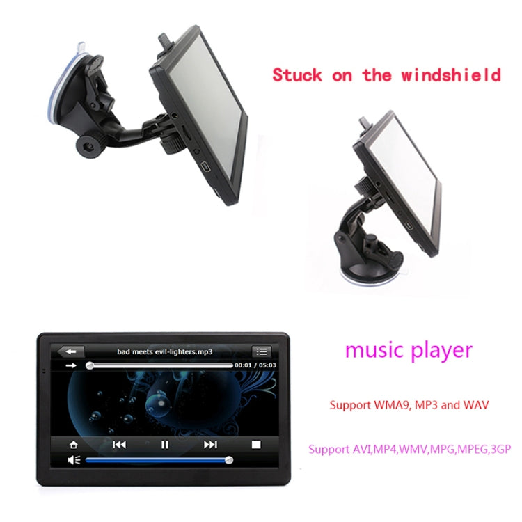 7 inch Car GPS Navigator 8G+256M Capacitive Screen High Configuration, Specification: Russia + Belarus + Ukraine Map - Car MP3 & MP4 & MP5 by PMC TechLife | Online Shopping South Africa | PMC TechLife | Buy Now Pay Later Mobicred