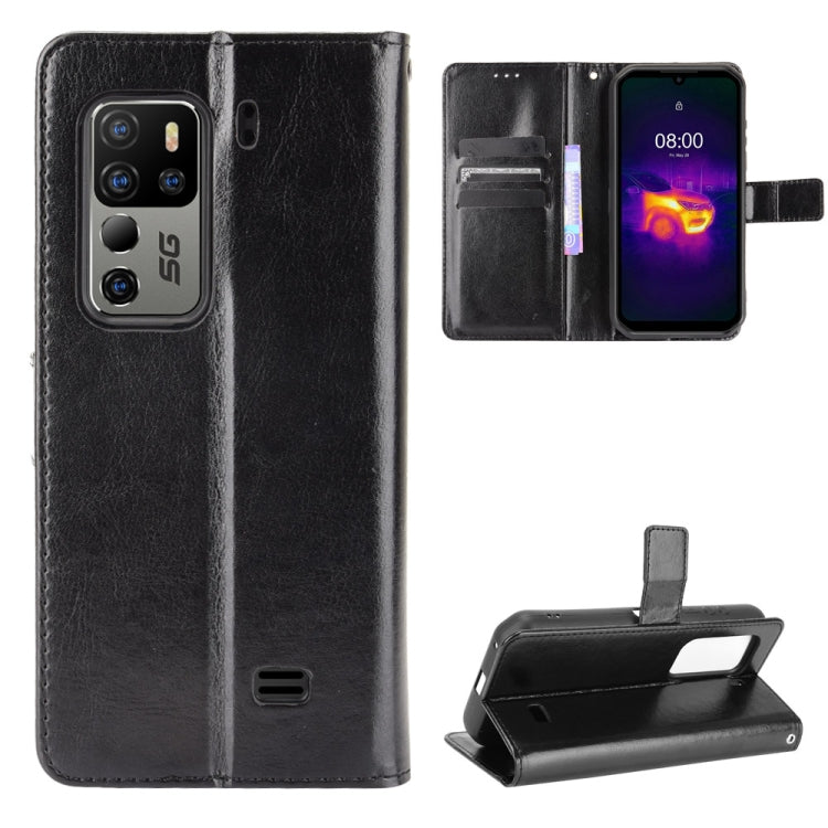 For Ulefone Armor 11 5G/11T 5G Crazy Horse Texture Horizontal Flip Leather Case with Holder & Card Slots & Lanyard(Black) - Ulefone Cases by PMC Jewellery | Online Shopping South Africa | PMC Jewellery | Buy Now Pay Later Mobicred