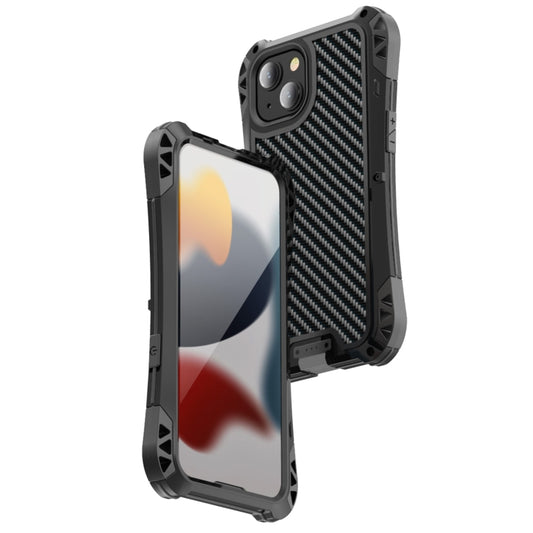 For iPhone 13 mini R-JUST AMIRA Shockproof Dustproof Waterproof Metal Protective Case (Black) - iPhone 13 mini Cases by R-JUST | Online Shopping South Africa | PMC Jewellery