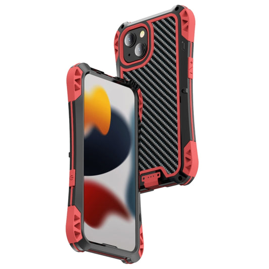 For iPhone 13 mini R-JUST AMIRA Shockproof Dustproof Waterproof Metal Protective Case (Red) - iPhone 13 mini Cases by R-JUST | Online Shopping South Africa | PMC Jewellery