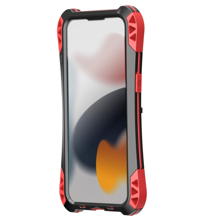 For iPhone 13 mini R-JUST AMIRA Shockproof Dustproof Waterproof Metal Protective Case (Red) - iPhone 13 mini Cases by R-JUST | Online Shopping South Africa | PMC TechLife | Buy Now Pay Later Mobicred
