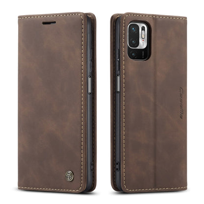 CaseMe 013 Multifunctional Horizontal Flip Leather Case with Holder & Card Slot & Wallet For Xiaomi Redmi Note 10 5G(Coffee) - Xiaomi Cases by CaseMe | Online Shopping South Africa | PMC Jewellery | Buy Now Pay Later Mobicred