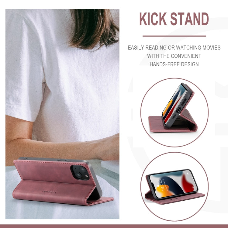 For iPhone 13 mini CaseMe-013 Multifunctional Retro Frosted Horizontal Flip Leather Case with Card Slot & Holder & Wallet (Wine Red) - iPhone 13 mini Cases by CaseMe | Online Shopping South Africa | PMC Jewellery | Buy Now Pay Later Mobicred