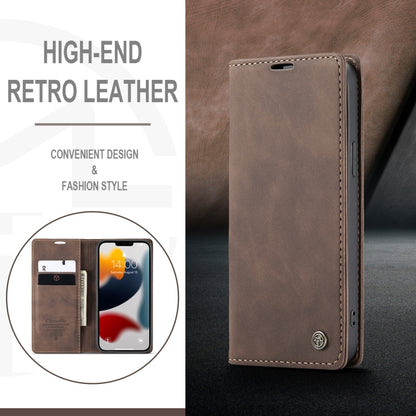 For iPhone 13 Pro Max CaseMe-013 Multifunctional Retro Frosted Horizontal Flip Leather Case with Card Slot & Holder & Wallet (Coffee) - iPhone 13 Pro Max Cases by CaseMe | Online Shopping South Africa | PMC Jewellery | Buy Now Pay Later Mobicred