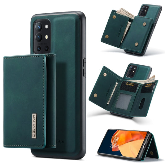 DG.MING M1 Series 3-Fold Multi Card Wallet  Back Cover Shockproof Case with Holder Function For OnePlus 9R(Green) - OnePlus Cases by DG.MING | Online Shopping South Africa | PMC Jewellery | Buy Now Pay Later Mobicred