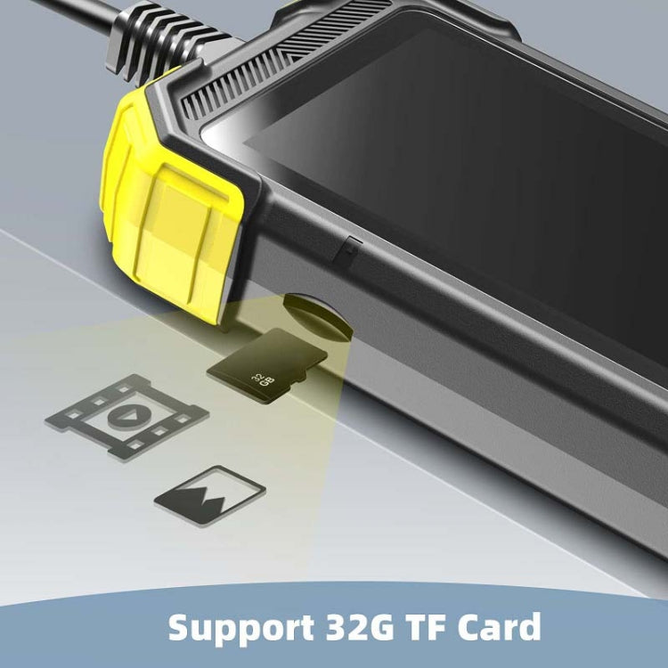 Y19 5.5mm Single Lens Hand-held Hard-wire Endoscope with 4.3-inch IPS Color LCD Screen, Cable Length:10m(Yellow) -  by PMC Jewellery | Online Shopping South Africa | PMC Jewellery | Buy Now Pay Later Mobicred