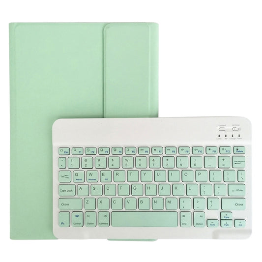 For Lenovo Pad Tab P11 Pro 11.5 inch TB-J706F LX115 Solid Color Detachable Square Keycap Bluetooth Keyboard Leather Tablet Case with Stand(Green) - Lenovo Keyboard by PMC Jewellery | Online Shopping South Africa | PMC Jewellery