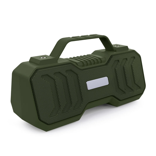 New Rixing NR-4500M Bluetooth 5.0 Portable Outdoor Karaoke Wireless Bluetooth Speaker with Microphone(Dark Green) - Desktop Speaker by NewRixing | Online Shopping South Africa | PMC Jewellery | Buy Now Pay Later Mobicred