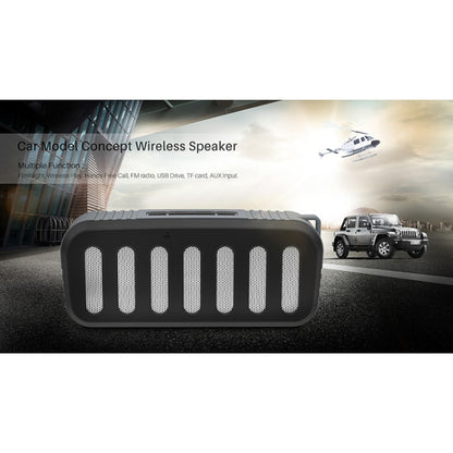 NewRixing NR-2013 TWS Car Exhaust Duct-shaped Bluetooth Speaker(Red) - Desktop Speaker by NewRixing | Online Shopping South Africa | PMC Jewellery | Buy Now Pay Later Mobicred