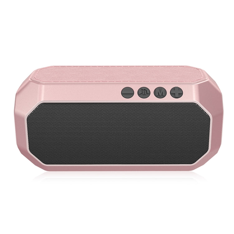 NewRixing NR-4000 TWS Mesh Polygon Music Box Concept Bluetooth Speaker(Rose Gold) - Desktop Speaker by NewRixing | Online Shopping South Africa | PMC Jewellery | Buy Now Pay Later Mobicred