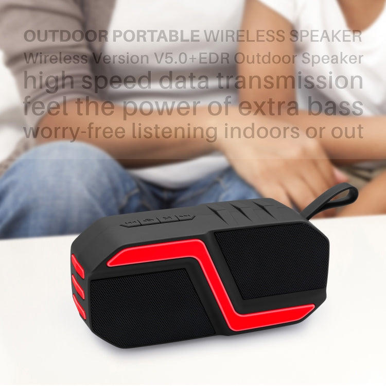 NewRixing NR-5019 Outdoor Portable Bluetooth Speaker, Support Hands-free Call / TF Card / FM / U Disk(Green) - free shipping - PMC Jewellery - Order now!