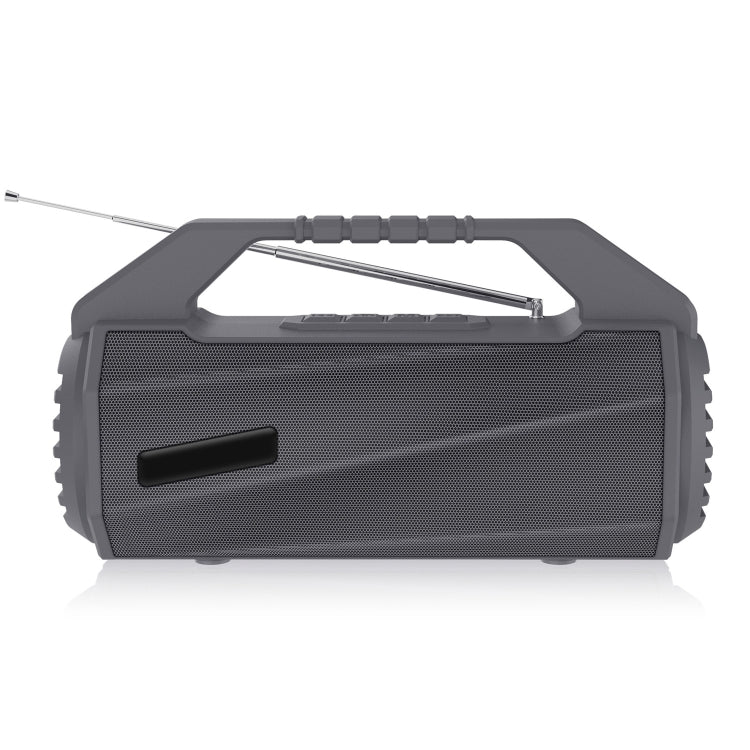 NewRixing NR-4025FM Outdoor Splash-proof Water Portable Bluetooth Speaker, Support Hands-free Call / TF Card / FM / U Disk(Grey) - Desktop Speaker by NewRixing | Online Shopping South Africa | PMC Jewellery | Buy Now Pay Later Mobicred