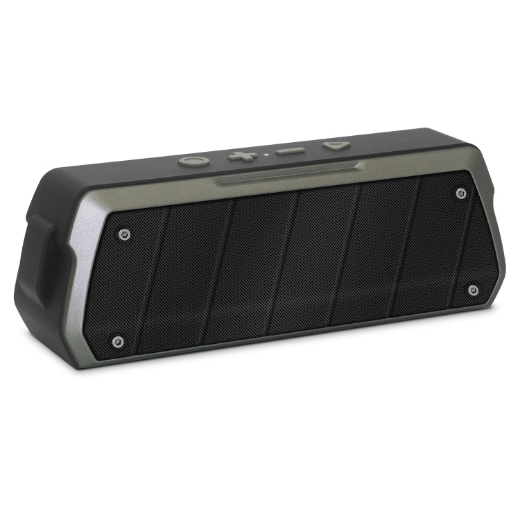 NewRixing NR-5000 IPX5 High Fidelity Bluetooth Speaker, Support Hands-free Call / TF Card / FM / U Disk(Grey) - free shipping - PMC Jewellery - Order now!