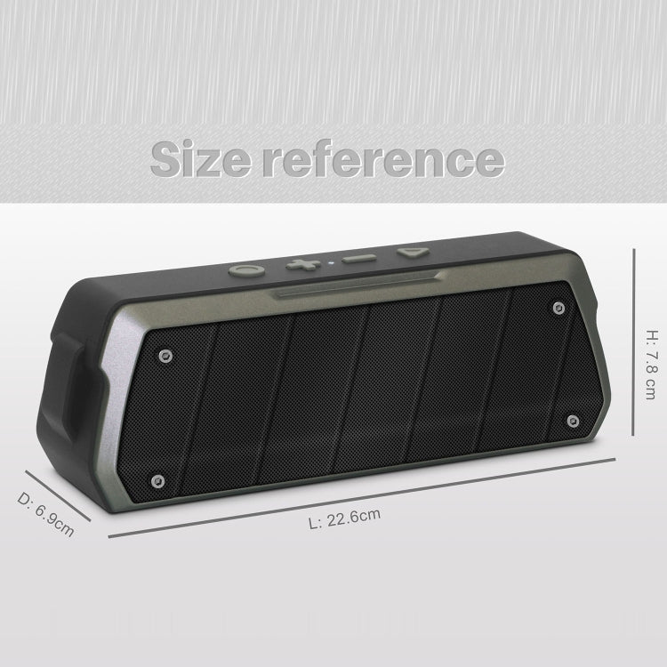 NewRixing NR-5000 IPX5 High Fidelity Bluetooth Speaker, Support Hands-free Call / TF Card / FM / U Disk(Blue) - free shipping - PMC Jewellery - Order now!