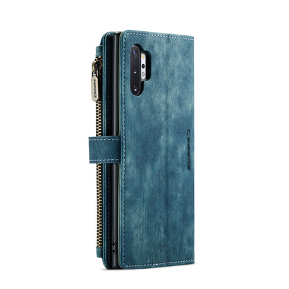 For Samsung Galaxy Note10+ CaseMe-C30 PU + TPU Multifunctional Horizontal Flip Leather Case with Holder & Card Slot & Wallet & Zipper Pocket(Blue) - Galaxy Phone Cases by CaseMe | Online Shopping South Africa | PMC Jewellery | Buy Now Pay Later Mobicred