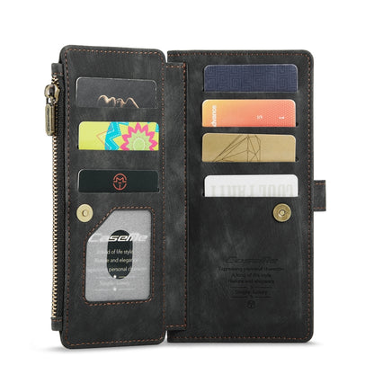 For Samsung Galaxy S20 FE CaseMe-C30 PU + TPU Multifunctional Horizontal Flip Leather Case with Holder & Card Slot & Wallet & Zipper Pocket(Black) - Galaxy S20 FE Cases by CaseMe | Online Shopping South Africa | PMC Jewellery | Buy Now Pay Later Mobicred