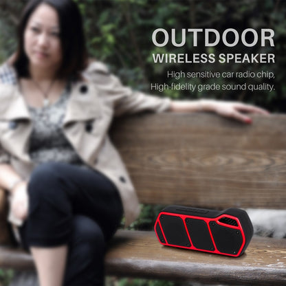 NewRixing NR-5011 Outdoor Portable Bluetooth Speakerr, Support Hands-free Call / TF Card / FM / U Disk(Black) - Desktop Speaker by NewRixing | Online Shopping South Africa | PMC Jewellery | Buy Now Pay Later Mobicred