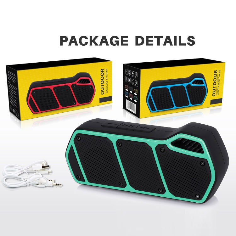 NewRixing NR-5011 Outdoor Portable Bluetooth Speakerr, Support Hands-free Call / TF Card / FM / U Disk(Red) - free shipping - PMC Jewellery - Order now!