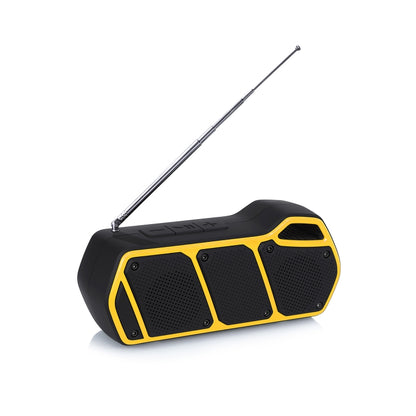 NewRixing NR-5011fm Outdoor Portable Bluetooth Speakerr, Support Hands-free Call / TF Card / FM / U Disk(Yellow) - Desktop Speaker by NewRixing | Online Shopping South Africa | PMC Jewellery | Buy Now Pay Later Mobicred