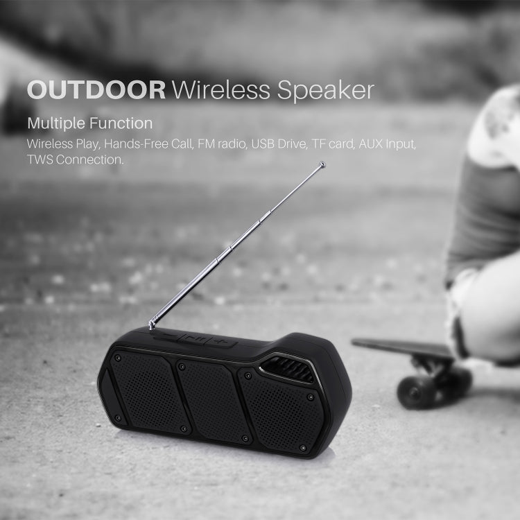 NewRixing NR-5011fm Outdoor Portable Bluetooth Speakerr, Support Hands-free Call / TF Card / FM / U Disk(Blue) - Desktop Speaker by NewRixing | Online Shopping South Africa | PMC Jewellery | Buy Now Pay Later Mobicred