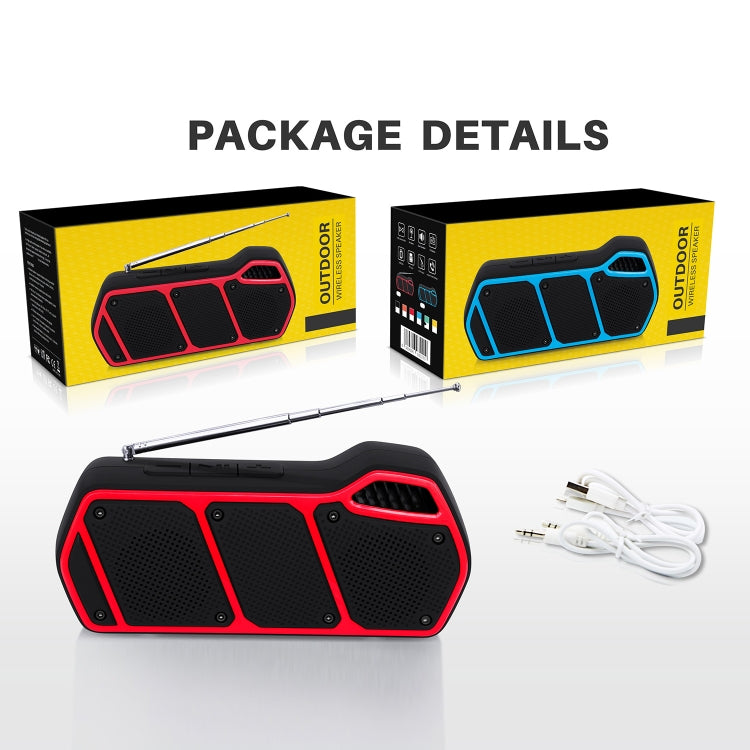 NewRixing NR-5011fm Outdoor Portable Bluetooth Speakerr, Support Hands-free Call / TF Card / FM / U Disk(Yellow) - Desktop Speaker by NewRixing | Online Shopping South Africa | PMC Jewellery | Buy Now Pay Later Mobicred