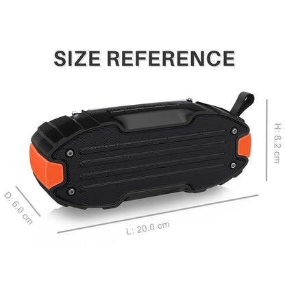 New Rixing NR-907FM TWS Outdoor Bluetooth Speaker Support Hands-free Call / FM with Handle & Antenna(Orange) - Desktop Speaker by NewRixing | Online Shopping South Africa | PMC Jewellery | Buy Now Pay Later Mobicred