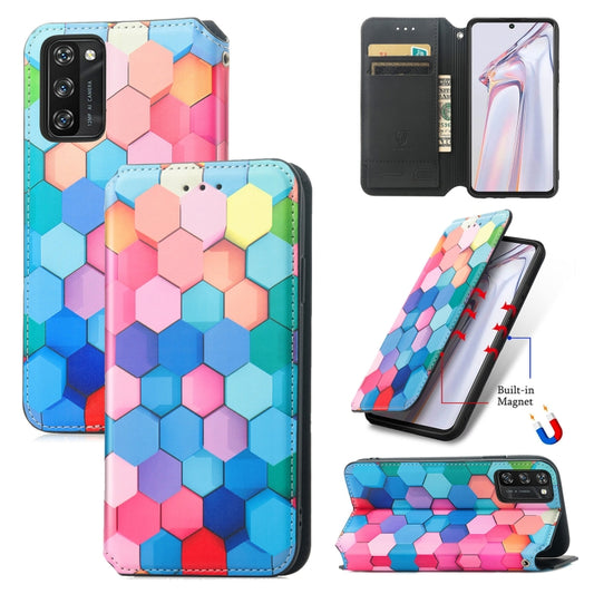 For Blackview A100 Colorful Magnetic Horizontal Flip PU Leather Case with Holder & Card Slot & Wallet(Colorful Cube) - More Brand by PMC Jewellery | Online Shopping South Africa | PMC Jewellery | Buy Now Pay Later Mobicred