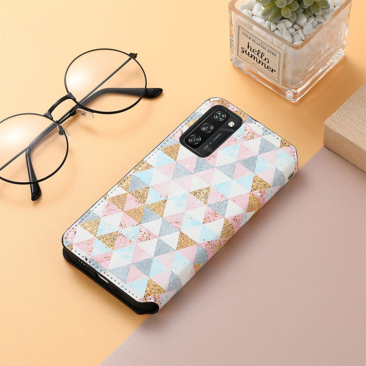 For Blackview A100 Colorful Magnetic Horizontal Flip PU Leather Case with Holder & Card Slot & Wallet(Rhombus) - More Brand by PMC Jewellery | Online Shopping South Africa | PMC Jewellery | Buy Now Pay Later Mobicred