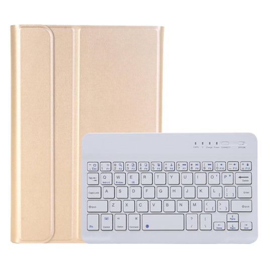 A06B Ultra-thin Detachable Bluetooth Keyboard Leather Tablet Case with Pen Slot & Holder for iPad mini 6(Gold) - For iPad mini by PMC Jewellery | Online Shopping South Africa | PMC Jewellery