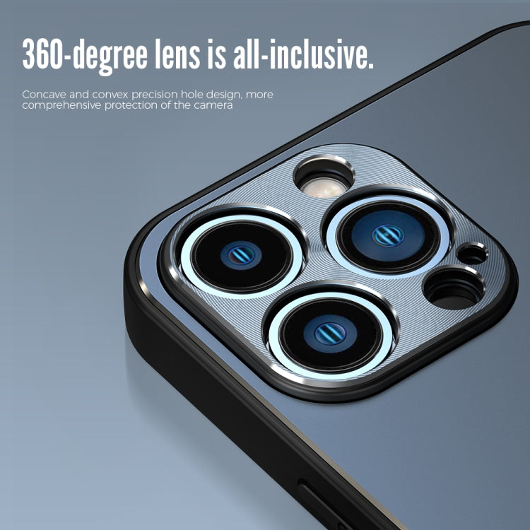 For iPhone 11 Pro R-JUST RJ-52 3-Line Style Metal TPU Shockproof Protective Case (Black) - free shipping - PMC TechLife - Order now!