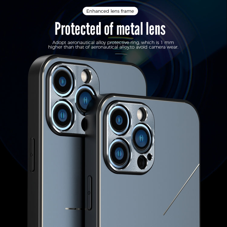 For iPhone 11 Pro Max R-JUST RJ-52 3-Line Style Metal TPU Shockproof Protective Case (Pink) - iPhone 11 Pro Max Cases by R-JUST | Online Shopping South Africa | PMC TechLife | Buy Now Pay Later Mobicred
