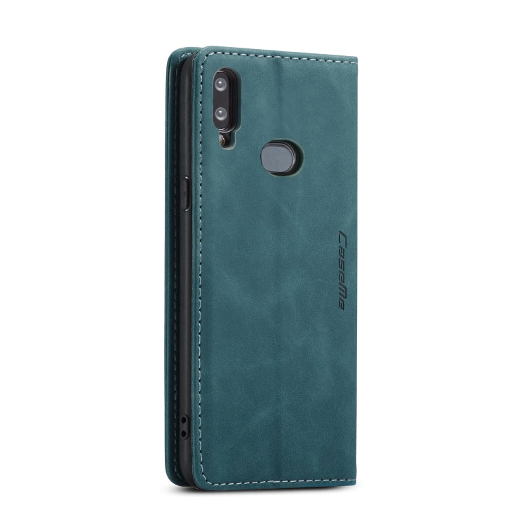 For Galaxy A10s CaseMe-013 Multifunctional Horizontal Flip Leather Case with Card Slot & Holder & Wallet(Blue) - Galaxy Phone Cases by CaseMe | Online Shopping South Africa | PMC Jewellery | Buy Now Pay Later Mobicred