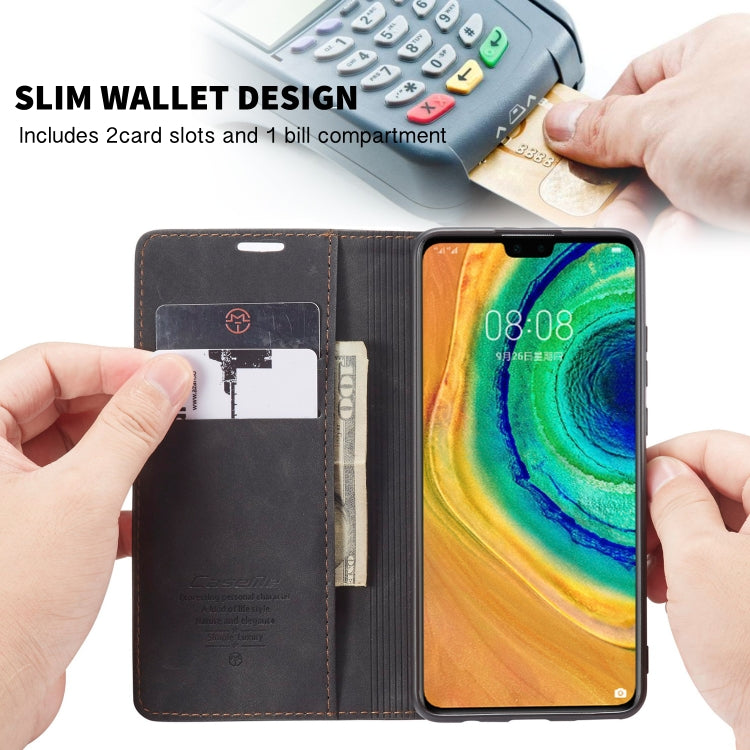 For Huawei Mate 30 4G / 5G CaseMe-013 Multifunctional Horizontal Flip Leather Case with Card Slot & Holder & Wallet(Black) - Huawei Cases by CaseMe | Online Shopping South Africa | PMC Jewellery | Buy Now Pay Later Mobicred