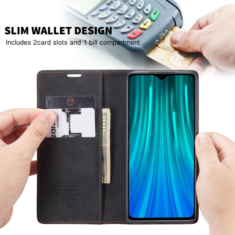 For Xiaomi Redmi Note 8 Pro CaseMe-013 Multifunctional Horizontal Flip Leather Case with Card Slot & Holder & Wallet(Black) - Xiaomi Cases by CaseMe | Online Shopping South Africa | PMC Jewellery | Buy Now Pay Later Mobicred