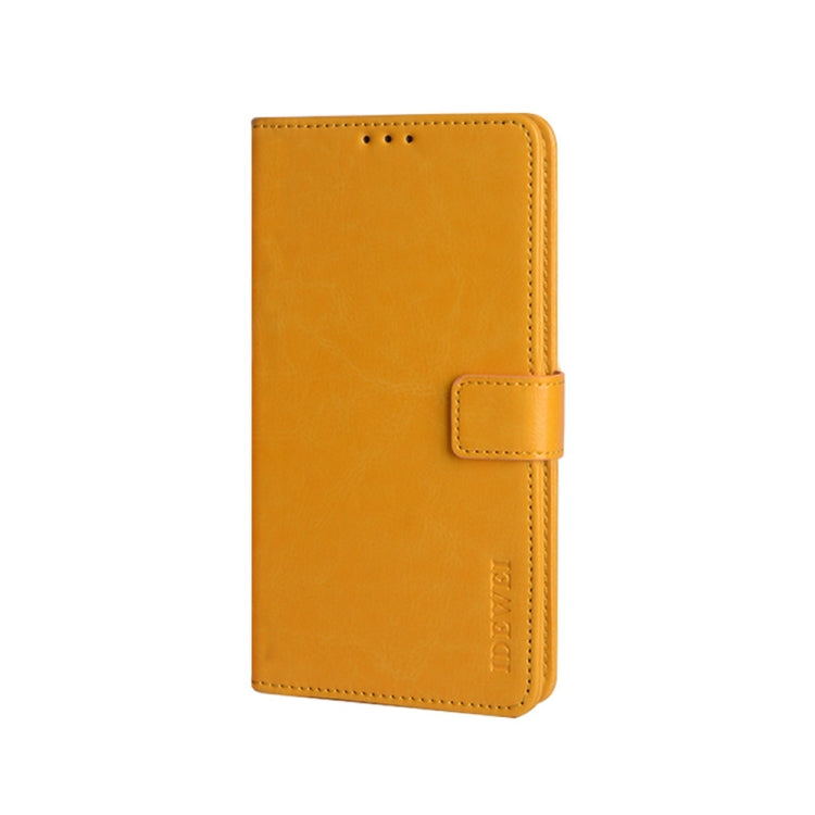 For U-MAGIC 30e idewei Crazy Horse Texture Horizontal Flip Leather Case with Holder & Card Slots & Wallet(Yellow) - More Brand by idewei | Online Shopping South Africa | PMC Jewellery | Buy Now Pay Later Mobicred