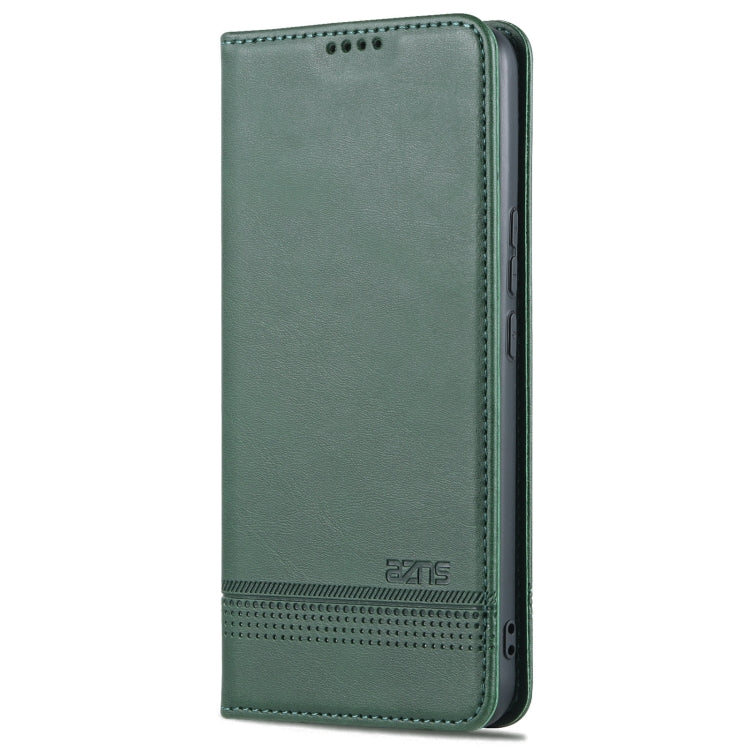 For U-MAGIC 30e AZNS Magnetic Calf Texture Horizontal Flip Leather Case with Card Slots & Holder & Wallet(Dark Green) - More Brand by AZNS | Online Shopping South Africa | PMC Jewellery | Buy Now Pay Later Mobicred