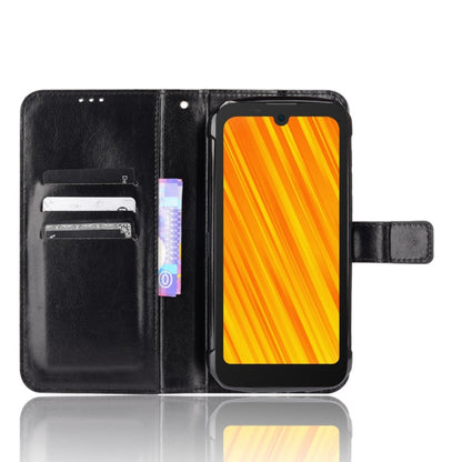 For Doogee S59 / S59 Pro Crazy Horse Texture Horizontal Flip Leather Case with Holder & Card Slots & Lanyard(Black) - More Brand by PMC Jewellery | Online Shopping South Africa | PMC Jewellery | Buy Now Pay Later Mobicred