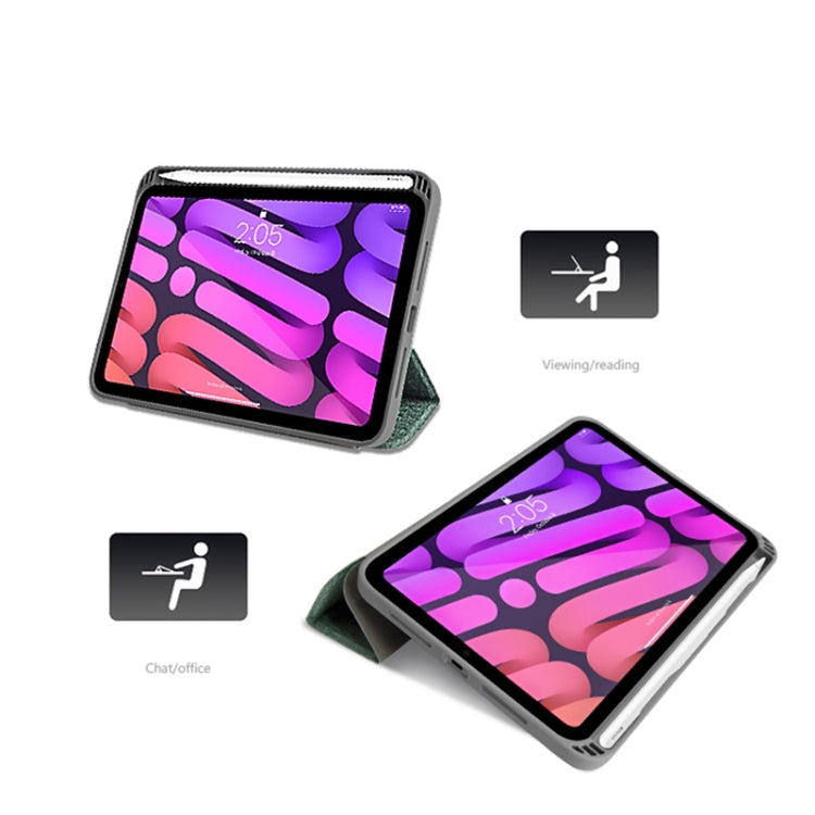For iPad mini 6 / mini 2024 Mutural YASHI Series Cloth Pattern Texture Horizontal Flip Tablet Case(Red) - free shipping - PMC TechLife - Order now!