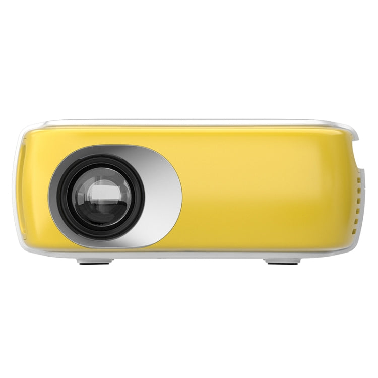 DR-860 1920x1080 1000 Lumens Portable Home Theater LED Projector, Plug Type:AU Plug(Yellow  White) - LED Projector by PMC Jewellery | Online Shopping South Africa | PMC Jewellery | Buy Now Pay Later Mobicred