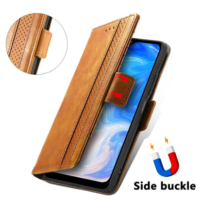 For Doogee N40 Pro CaseNeo Splicing Dual Magnetic Buckle Leather Case with Holder & Card Slots & Wallet(Khaki) - More Brand by PMC Jewellery | Online Shopping South Africa | PMC Jewellery | Buy Now Pay Later Mobicred
