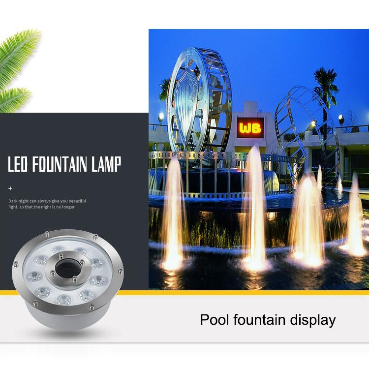 6W Landscape Ring LED Aluminum Alloy Underwater Fountain Light(Warm Light) - Underwater Lights by PMC TechLife | Online Shopping South Africa | PMC TechLife | Buy Now Pay Later Mobicred