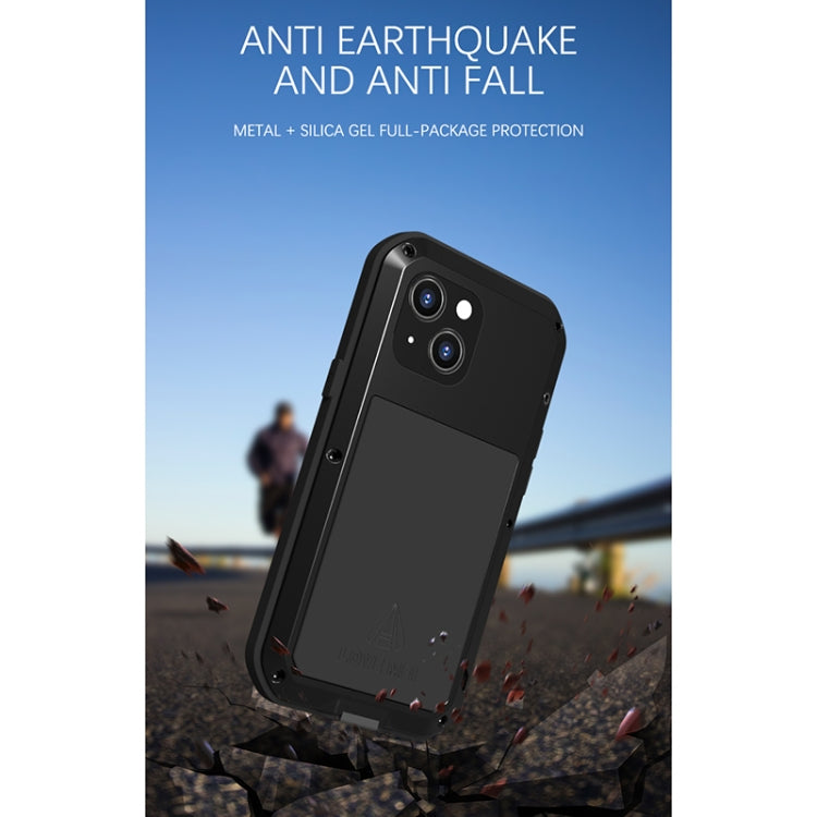 For iPhone 13 mini LOVE MEI Metal Shockproof Life Waterproof Dustproof Protective Phone Case (Red) - free shipping - PMC TechLife - Order now!