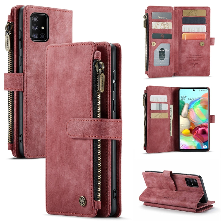 For Samsung Galaxy A71 4G CaseMe-C30 Multifunctional Horizontal Flip PU + TPU Phone Case(Red) - Galaxy Phone Cases by CaseMe | Online Shopping South Africa | PMC Jewellery | Buy Now Pay Later Mobicred