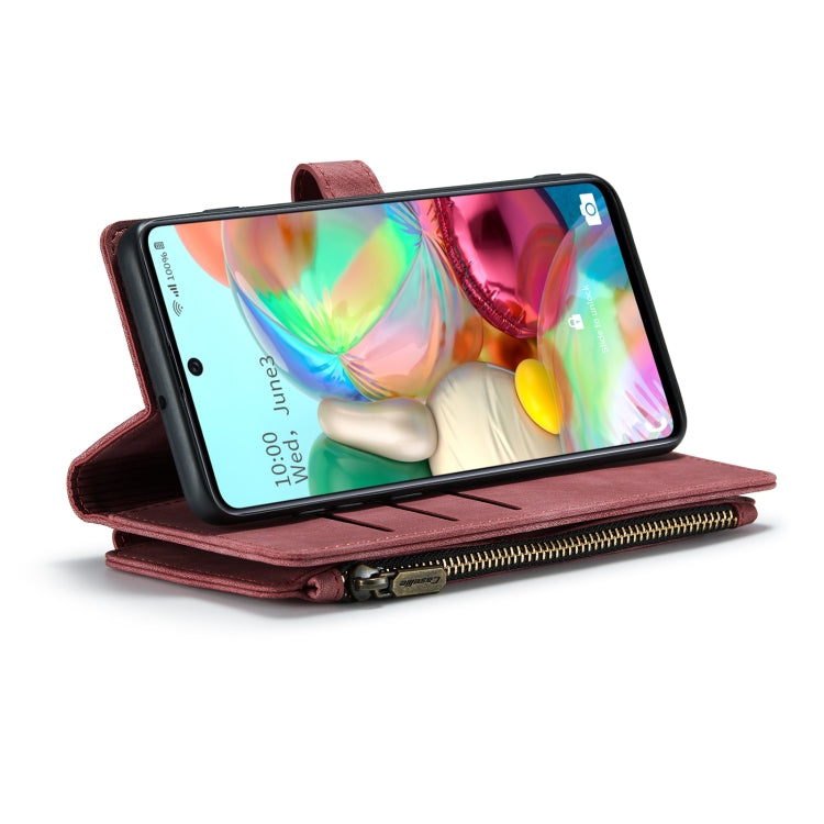 For Samsung Galaxy A71 4G CaseMe-C30 Multifunctional Horizontal Flip PU + TPU Phone Case(Red) - Galaxy Phone Cases by CaseMe | Online Shopping South Africa | PMC Jewellery | Buy Now Pay Later Mobicred