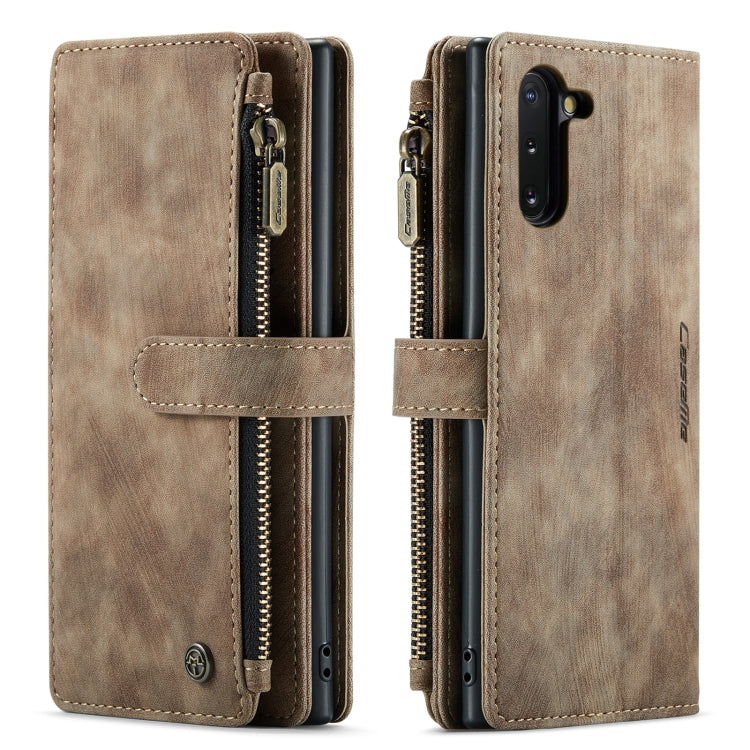 For Samsung Galaxy Note10 CaseMe-C30 Multifunctional Horizontal Flip PU + TPU Phone Case(Brown) - Galaxy Phone Cases by CaseMe | Online Shopping South Africa | PMC Jewellery | Buy Now Pay Later Mobicred