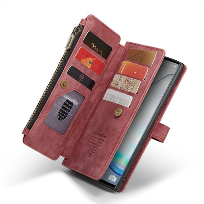 For Samsung Galaxy Note10 CaseMe-C30 Multifunctional Horizontal Flip PU + TPU Phone Case(Red) - Galaxy Phone Cases by CaseMe | Online Shopping South Africa | PMC Jewellery | Buy Now Pay Later Mobicred