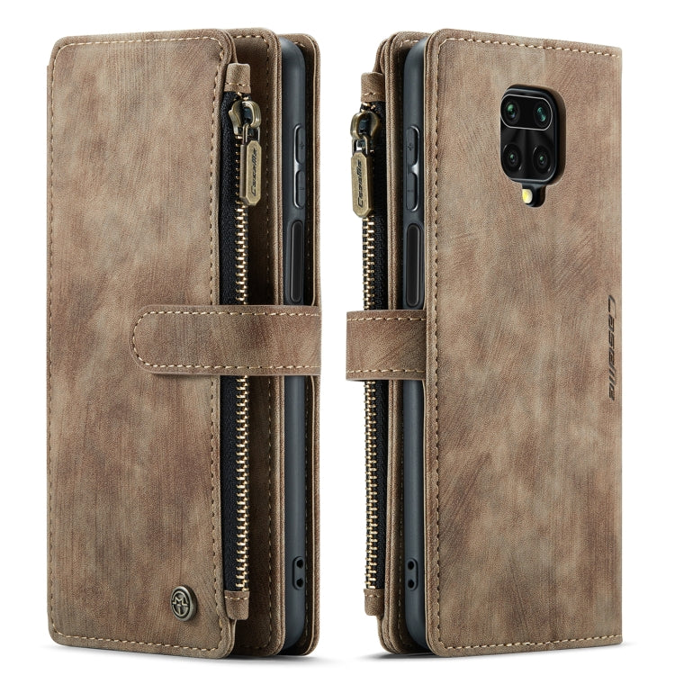 For Xiaomi Redmi Note 9 Pro Max / Redmi Note 9 Pro / Redmi Note 9s CaseMe-C30 Multifunctional Horizontal Flip PU + TPU Phone Case(Brown) - Xiaomi Cases by CaseMe | Online Shopping South Africa | PMC Jewellery | Buy Now Pay Later Mobicred