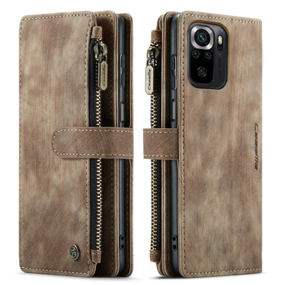 For Xiaomi Redmi Note 10 4G / Redmi Note 10S CaseMe-C30 Multifunctional Horizontal Flip PU + TPU Phone Case(Brown) - Xiaomi Cases by CaseMe | Online Shopping South Africa | PMC Jewellery | Buy Now Pay Later Mobicred