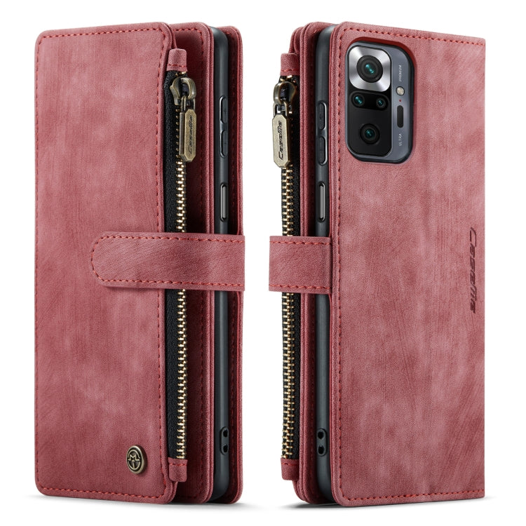 For Xiaomi Redmi Note 10 Pro 4G / Redmi Note 10 Pro Max CaseMe-C30 Multifunctional Horizontal Flip PU + TPU Phone Case(Red) - Xiaomi Cases by CaseMe | Online Shopping South Africa | PMC Jewellery | Buy Now Pay Later Mobicred